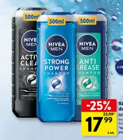 Intermarche NIVEA MEN Szampon do włosów (Active Clean, Strong Power, Anti Grease) oferta