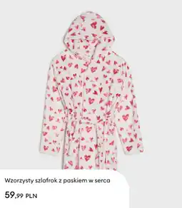 Sinsay Wzorzysty szlafrok z paskiem w serca oferta