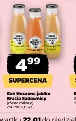 Netto Sok tłoczone jabłko Bracia Sadownicy oferta
