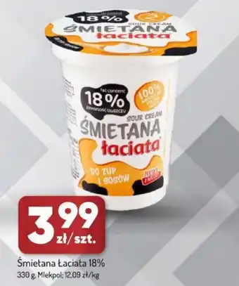 Śmietana łaciata 18% mlekpol