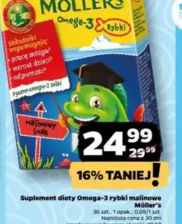 Netto Möller's Omega-3 rybki malinowe oferta