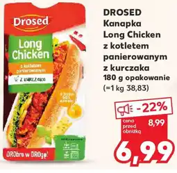 Kaufland DROSED Kanapka Long Chicken z kotletem panierowanym z kurczaka oferta