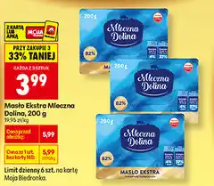 Biedronka Masło Ekstra Mleczna Dolina oferta