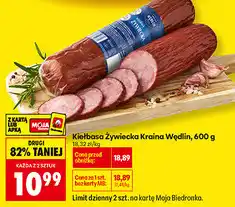 Biedronka Kiełbasa żywiecka Kraina Wędlin oferta