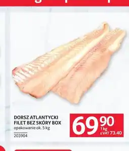 Selgros DORSZ ATLANTYCKI FILET BEZSKÓRY BOX opakowanie ok oferta