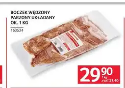 Selgros Boczek wędzony parzony układany ok oferta
