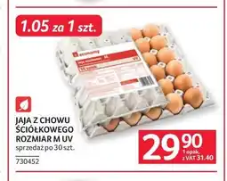 Selgros Jaja z chowu ściółkowego rozmiar M UV (opakowanie 30 szt.) oferta