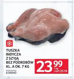 Selgros Tusza indycza z szyją bez podrobów kl. A ok oferta