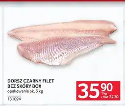 Selgros Dorsz czarny filet bez skóry box oferta