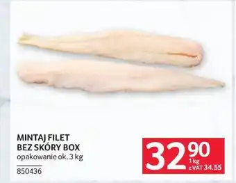 Selgros Mintaj filet bez skóry box oferta