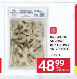 Selgros Krewetki surowe bez głowy 16–20 oferta