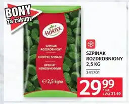 Selgros Szpinak rozdrobniony oferta