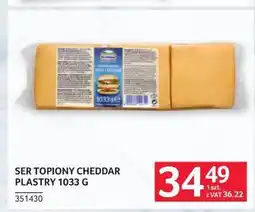 Selgros Ser topiony cheddar plastry oferta