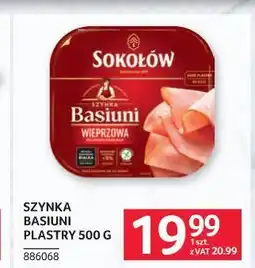 Selgros Szynka Basuni plastry oferta