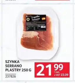 Selgros Szynka Serrano plastry oferta