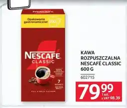 Selgros Kawa rozpuszczalna Nescafé Classic oferta