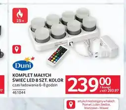 Selgros KOMPLET MAŁYCH ŚWIEC LED 8 SZT. KOLOR oferta