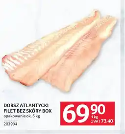 Selgros Dorsz atlantycki filet bez skóry oferta
