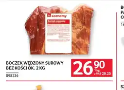 Selgros Economy Boczek wędzony surowy oferta