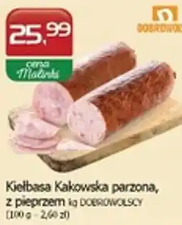 Malinka Market Kielbasa Kakowska parzona, z pieprzem oferta