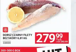 Selgros Dorsz czarny filety bez skóry oferta
