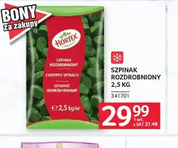 Selgros Hortex Szpinak rozdrobniony oferta