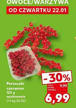 Kaufland Porzeczki czerwone 125g opakowanie oferta