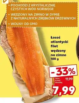 Kaufland Łosoś atlantycki filet wędzon na zimno oferta