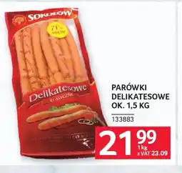 Selgros Sokołów Parówki Delikatesowe oferta