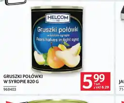 Selgros Helcom Gruszki połówki oferta