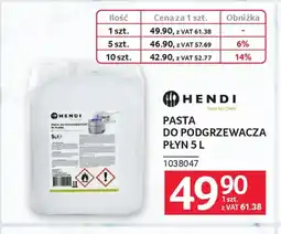 Selgros Hendi Pasta do podgrzewacza płyn oferta