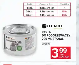 Selgros Hendi Pasta do podgrzewaczy oferta