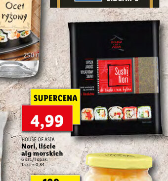 Nori, liście alg morskich