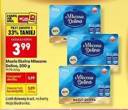 Biedronka Masło Ekstra Mleczna Dolina 200 g oferta