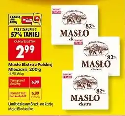 Biedronka Masło Ekstra z polskiej mleczarni, 200 g oferta