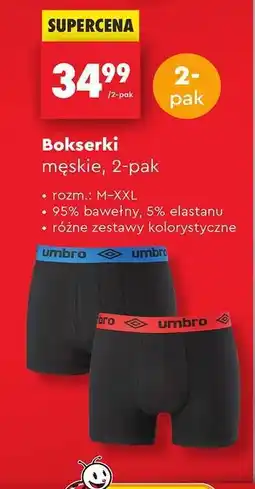 Biedronka Bokserki męskie , 2 pak oferta