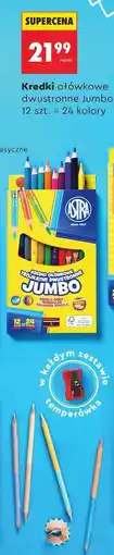 Biedronka Kredki ołówkowe dwustronne Jumbo oferta