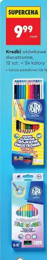 Biedronka Kredki ołówkowe dwustronne oferta