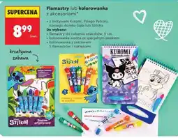 Biedronka Flamastry lub kolorowanka z akcesoriami oferta
