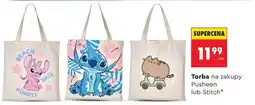 Biedronka Torba na zakupy Pusheen lub Stitch oferta