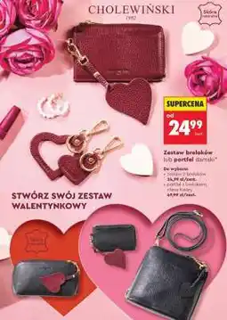 Biedronka Zestaw breloków lub portfel damski oferta