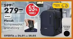 Biedronka Plecak kompresyjny, granatowy oferta