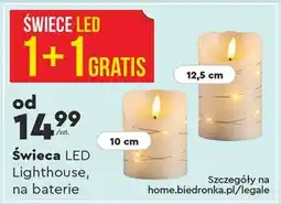 Biedronka Świeca LED Lighthouse, na baterie oferta
