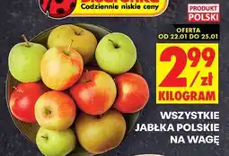 Biedronka WSZYSTKIE JABŁKA POLSKIE NA WAGĘ oferta