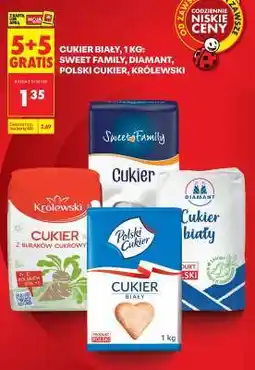 Biedronka Cukier biały, 1 kg: Sweet Family, Diamant, Polski Cukier, Królewski oferta