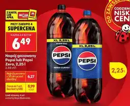 Biedronka Napój gazowany Pepsi lub Pepsi Zero, 2,25 l oferta