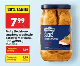 Biedronka Płaty śledziowe smażone w zalewie octowej Marinero, 800 g/330 g oferta