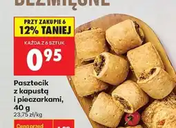 Biedronka Pasztecik z kapustą i pieczarkami , 40 g oferta