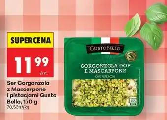 Biedronka Ser Gorgonzola z Mascarpone i pistacjami Gusto Bello, 170 g oferta