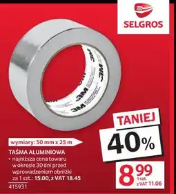 Selgros TAŚMA ALUMINIOWA oferta
